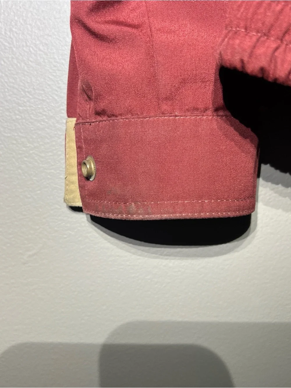 London Fog Men's Rust-Red Bomber Jacket with Tan Lining and hood